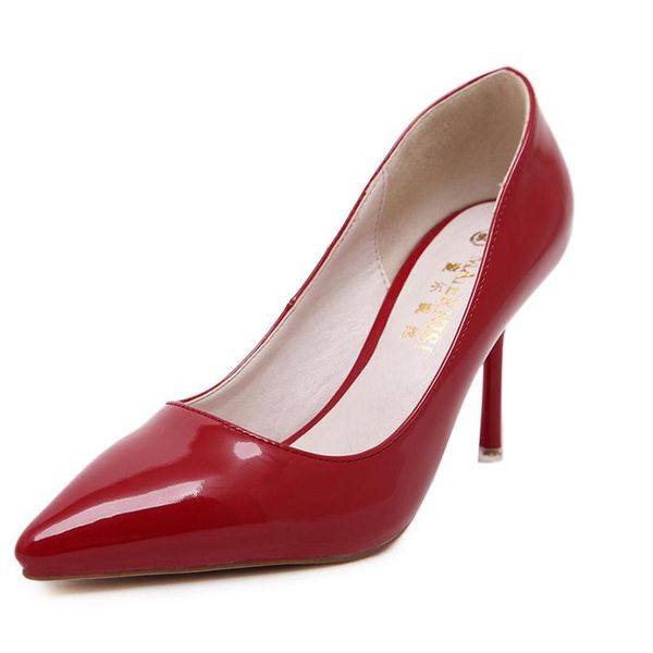 women pump high heel wedding shoes plus size 34-44 office ladies shoes leather female high heels basic shallow mouth, Black
women pump high heel wedding shoes plus size 34-44 office ladies shoes leather female high heels basic shallow mouth, Black