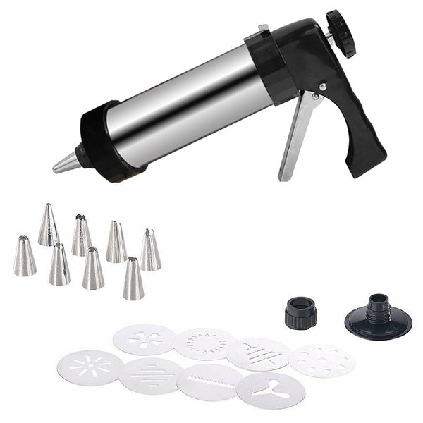 cookie press maker biscuit gun sets stainless steel disc shapes pastry piping nozzles cookie kits dessert cake decoration tools
cookie press maker biscuit gun sets stainless steel disc shapes pastry piping nozzles cookie kits dessert cake decoration tools