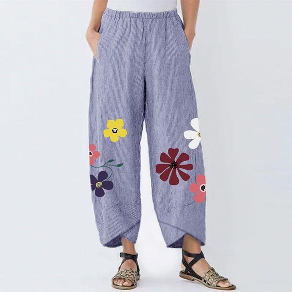 plus size vintage flowers printed pants women's pants long trousers plus size female cotton stripe pockets pantalones streetwear, Black;white
plus size vintage flowers printed pants women's pants long trousers plus size female cotton stripe pockets pantalones streetwear, Black;white