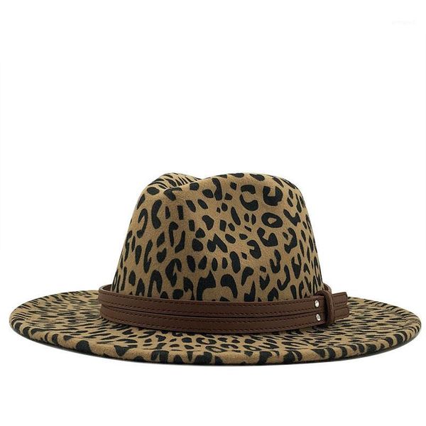 wide brim hats flat wool felt women jazz fedora men leopard grain leather band decor trilby panama formal 56-58cm1, Blue;gray
wide brim hats flat wool felt women jazz fedora men leopard grain leather band decor trilby panama formal 56-58cm1, Blue;gray