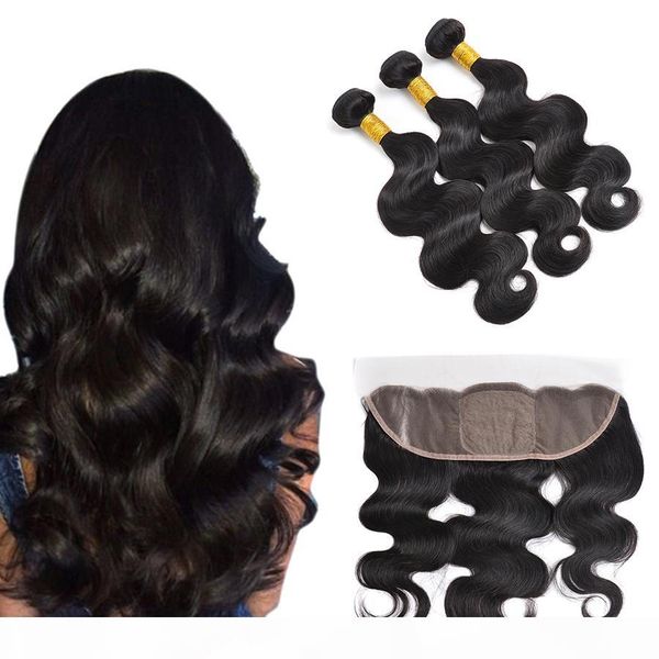 brazilian virgin human hair body wave with lace frontal closure 3 bundles with 13x4 ear to ear lace frontal closure weaves closure, Black;brown
brazilian virgin human hair body wave with lace frontal closure 3 bundles with 13x4 ear to ear lace frontal closure weaves closure, Black;brown