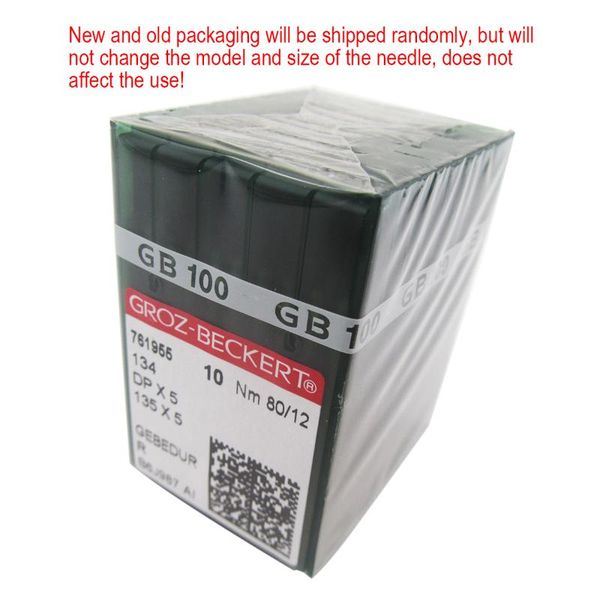 100 groz-beckert 134 135x5 dpx5 sy1955 gebedur titanium sewing machine needles, Black
100 groz-beckert 134 135x5 dpx5 sy1955 gebedur titanium sewing machine needles, Black