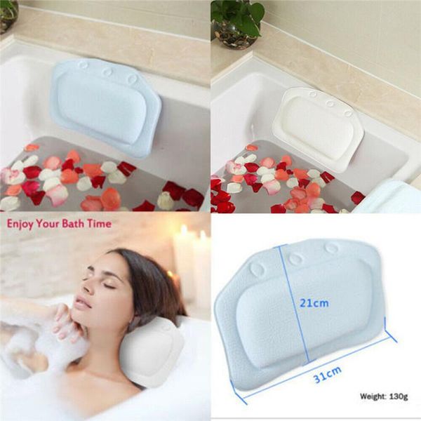 pillow 21*31cm spa bathtub bathroom tub pvc neck cushioned soft headrest suction cups accessories
pillow 21*31cm spa bathtub bathroom tub pvc neck cushioned soft headrest suction cups accessories