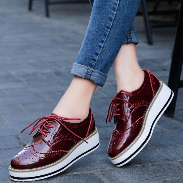 valstone waterproof women brogues oxford shoes female sneakers platform casual shoes height increase zapatos mujer plus size 43 1006, Black;white
valstone waterproof women brogues oxford shoes female sneakers platform casual shoes height increase zapatos mujer plus size 43 1006, Black;white