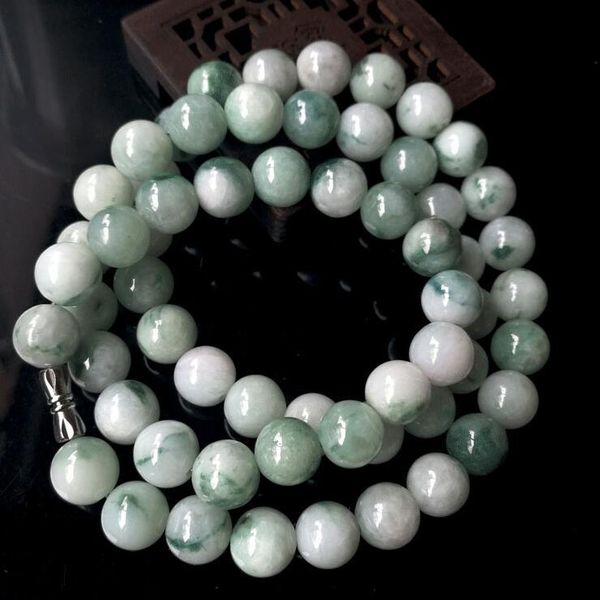 wonderful 8-10mm green 100% natural a jade jadeite bead beads necklace 20 inches long, Silver
wonderful 8-10mm green 100% natural a jade jadeite bead beads necklace 20 inches long, Silver
