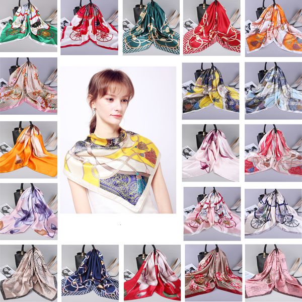 19 colors scarf women's super large 90x90cm, spring and summer satin silk scarf, autumn and winter thin versatile silk scarf, small squ, Blue;gray
19 colors scarf women's super large 90x90cm, spring and summer satin silk scarf, autumn and winter thin versatile silk scarf, small squ, Blue;gray