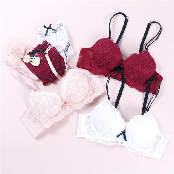 new lace push up padded bras gathering underwear set women lace lingerie bra set ab cup intimates1, Red;black
new lace push up padded bras gathering underwear set women lace lingerie bra set ab cup intimates1, Red;black