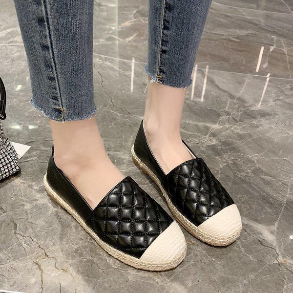 fisherman shoes female 2020 new flat shoes female straw braided tendon bottom cloth single comfortable lazy, Black
fisherman shoes female 2020 new flat shoes female straw braided tendon bottom cloth single comfortable lazy, Black