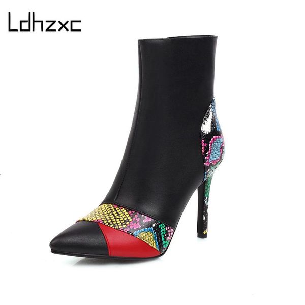 ldhzxc 2020 new arrival fashion high heel ankle boots women boots pointed toe high heels mixed colors women winter, Black
ldhzxc 2020 new arrival fashion high heel ankle boots women boots pointed toe high heels mixed colors women winter, Black
