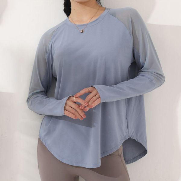 mesh long sleeve loose plus size dry fit women yoga jacket womens and blouses sports fitness gym running shirt, White;red
mesh long sleeve loose plus size dry fit women yoga jacket womens and blouses sports fitness gym running shirt, White;red