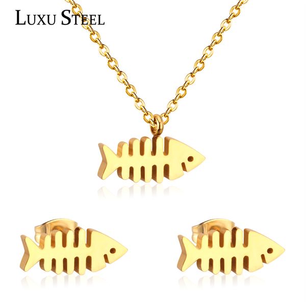 luxusteel детей украшения для девочек симпатичные стиль цвета золота рыбы ожерелье серьги brinco партии inoxydable ошейники колье, Silver
luxusteel детей украшения для девочек симпатичные стиль цвета золота рыбы ожерелье серьги brinco партии inoxydable ошейники колье, Silver