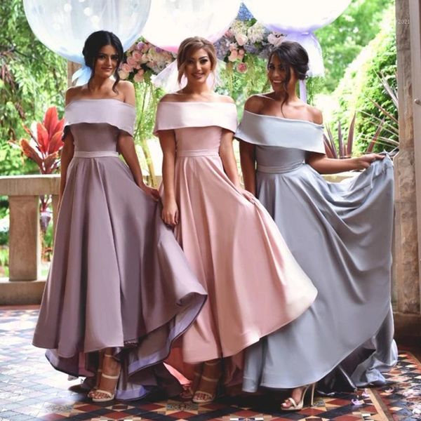 party dresses girls boat neck off shoulder a line satin bridesmaid prom dress with belt1, White;black
party dresses girls boat neck off shoulder a line satin bridesmaid prom dress with belt1, White;black