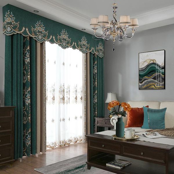 curtain & drapes american style curtains for living dining room bedroom luxury pastoral chenille valances finished product customization
curtain & drapes american style curtains for living dining room bedroom luxury pastoral chenille valances finished product customization