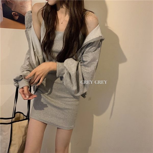 10cgp solid color slim mid-length hooded sunscreen coat suspender color slim mid-length suspender skirtsling sling skirt solid hooded skirt, Gray
10cgp solid color slim mid-length hooded sunscreen coat suspender color slim mid-length suspender skirtsling sling skirt solid hooded skirt, Gray