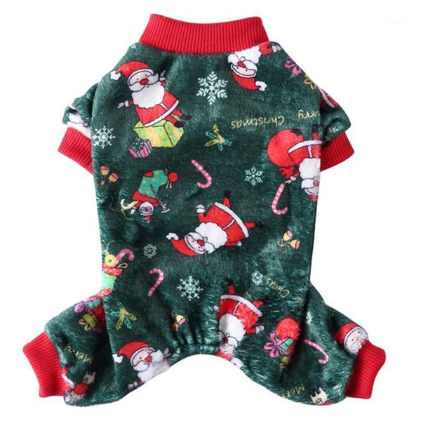 dog apparel 1pc christmas pet clothes four-legged fleece dog1