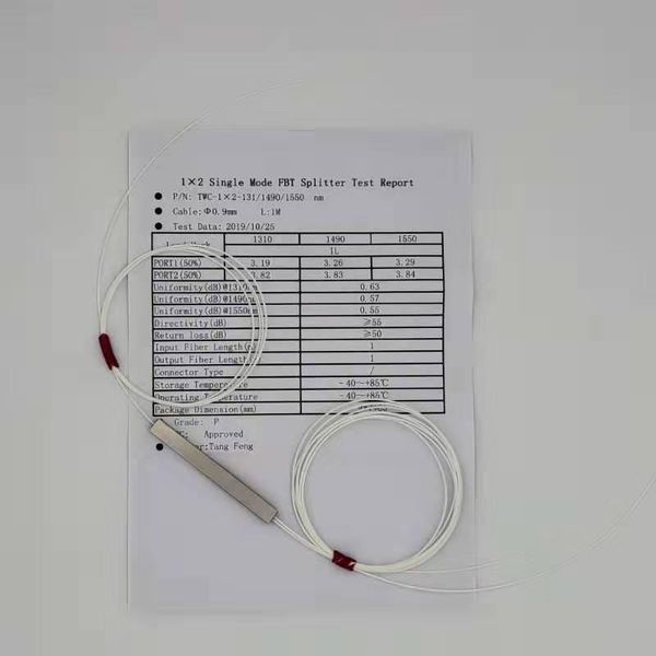 10pcs/lot 1x2 1x4 fiber optic plc splitter without connector cable1x4 0.9mmmini blockless 2,4 ports plc splitter
10pcs/lot 1x2 1x4 fiber optic plc splitter without connector cable1x4 0.9mmmini blockless 2,4 ports plc splitter
