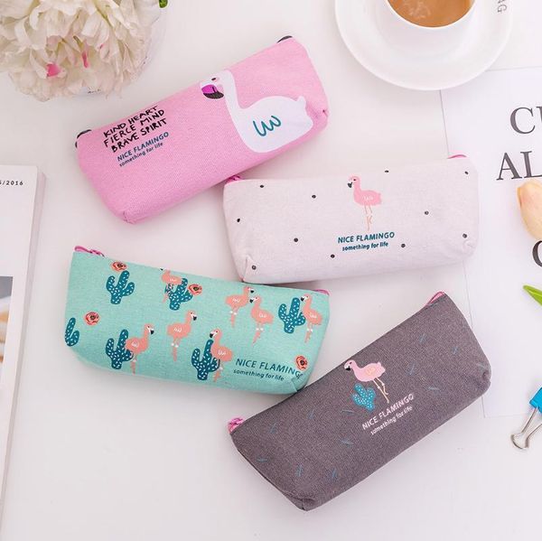 1pc kawaii flamingo canvas pencil case bag stationery storage cute pen box lovely pencilcase office & school supplies for girl1
1pc kawaii flamingo canvas pencil case bag stationery storage cute pen box lovely pencilcase office & school supplies for girl1