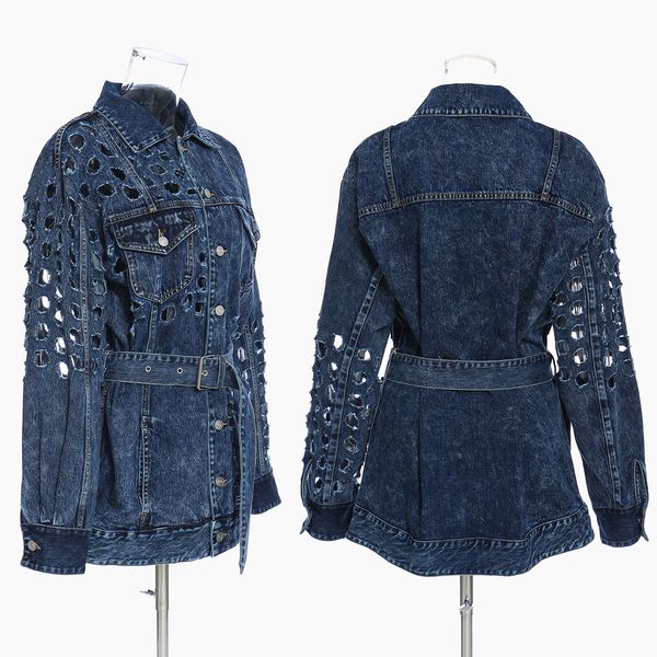 2021 autumn designer denim women's holes fancy personality jacket bands girl coat banners vintage solid buttons streetwear clothes wfno, Black;brown
2021 autumn designer denim women's holes fancy personality jacket bands girl coat banners vintage solid buttons streetwear clothes wfno, Black;brown
