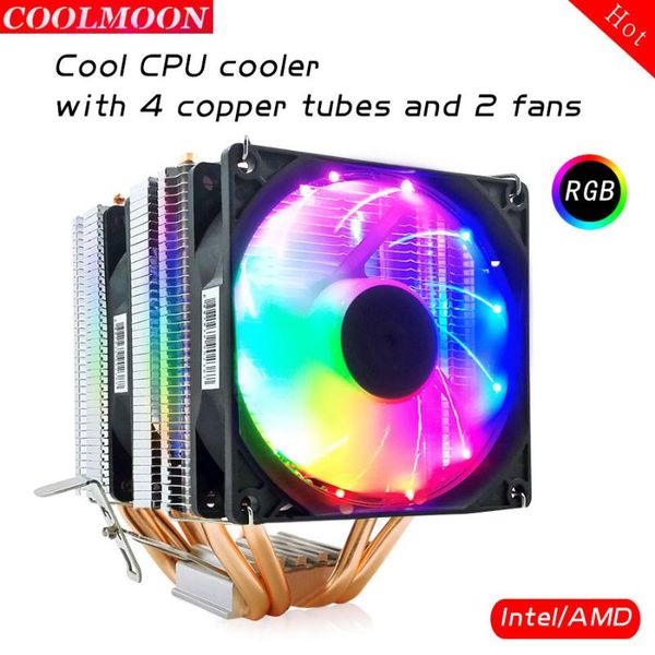 coolmoon mx-4 4 copper tube dual fan deskcpu radiator colorful luminous silent fan good heat dissipation amd general
coolmoon mx-4 4 copper tube dual fan deskcpu radiator colorful luminous silent fan good heat dissipation amd general