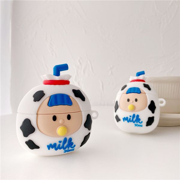 for airpods case cute milk girls soft silicone earpod case for apple airpods 1/2 bluetooth wireless for airpods pro 3 cover for airpods case cute milk girls soft silicone earpod case for apple airpods 1/2 bluetooth wireless for airpods pro 3 cover