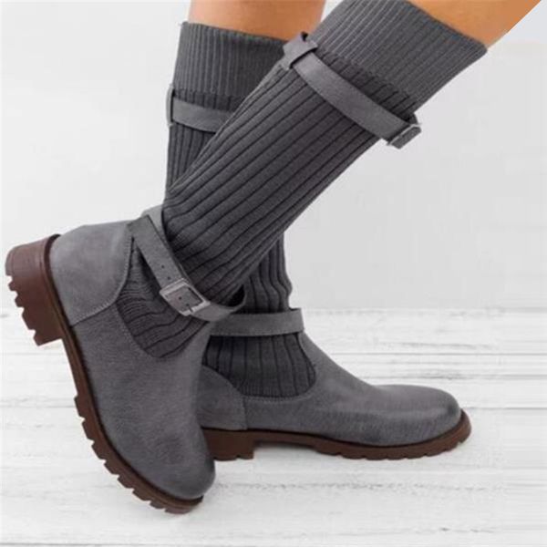 big size 35-43 belt motorcyle boots for women knitting wool sock boots platform knee high botas retro mujer 2020 winter 8477l, Black
big size 35-43 belt motorcyle boots for women knitting wool sock boots platform knee high botas retro mujer 2020 winter 8477l, Black