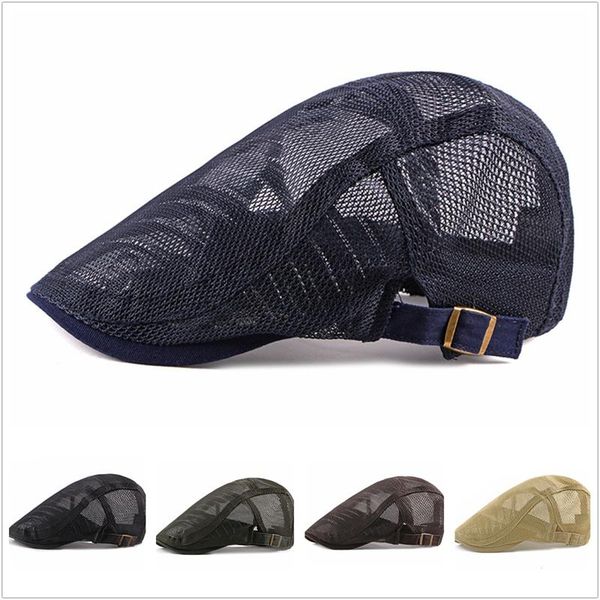 berets 2021 men's beret breathable mesh summer flat hat sboy cap cabbie zjm9183, Blue;gray
berets 2021 men's beret breathable mesh summer flat hat sboy cap cabbie zjm9183, Blue;gray