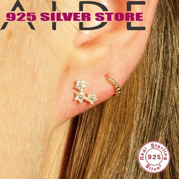 aide women 's stud earring 925 sterling silver 2021 trend flowers zircon earrings latest fashion jewelry accessories for party, Golden;silver
aide women 's stud earring 925 sterling silver 2021 trend flowers zircon earrings latest fashion jewelry accessories for party, Golden;silver