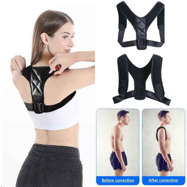 braces supports belt adjustable back posture corrector clavicle spine shoulder lumbar brace support correction kg-935, Black;blue
braces supports belt adjustable back posture corrector clavicle spine shoulder lumbar brace support correction kg-935, Black;blue