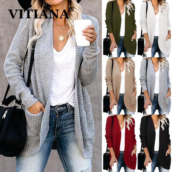 women's knits & tees vitiana women casual knitted long cardigan for womens autumn 2021 female sleeve gray knit cardigans woman black sw, White
women's knits & tees vitiana women casual knitted long cardigan for womens autumn 2021 female sleeve gray knit cardigans woman black sw, White