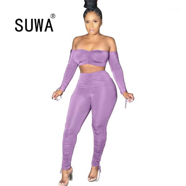 solid color 2 piece outfits for womens clothing two piece matching sets long sleeve bra + high waist pants sweat suit1, Gray
solid color 2 piece outfits for womens clothing two piece matching sets long sleeve bra + high waist pants sweat suit1, Gray