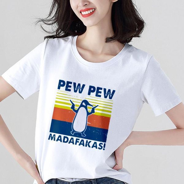 2020 kpop penguin with gun pew pew madafakas print women's t shirt fashion murderous t shirt 90s harajuku casual tee tshirt, White
2020 kpop penguin with gun pew pew madafakas print women's t shirt fashion murderous t shirt 90s harajuku casual tee tshirt, White