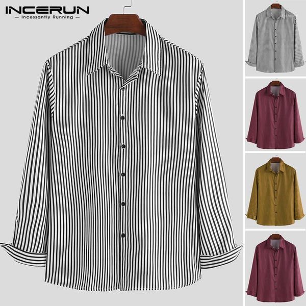 incerun men striped shirt streetwear long sleeve camisa masculina casual turn-down collar bodybuilding stylish brand shirts 20191, White;black
incerun men striped shirt streetwear long sleeve camisa masculina casual turn-down collar bodybuilding stylish brand shirts 20191, White;black