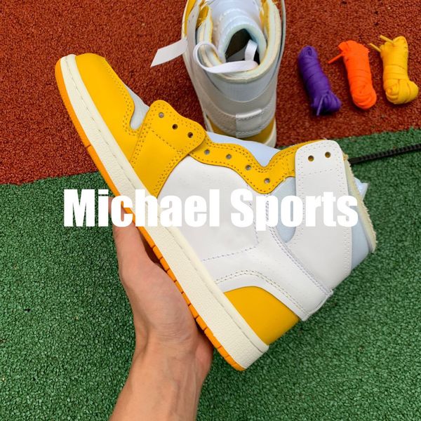 shoes version white sneakers factory 1s basketball 1 yellow materials mens trainers with box, Black 
shoes version white sneakers factory 1s basketball 1 yellow materials mens trainers with box, Black