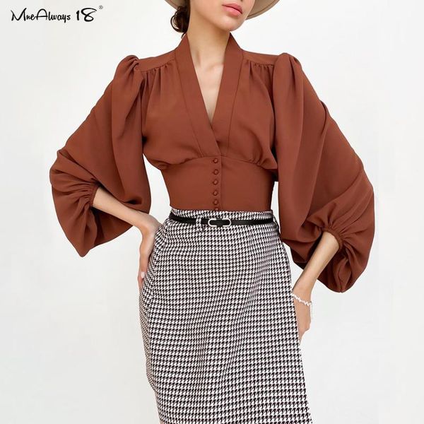 mnealways18 фонарики рукав женщины блузка и топы vintage осени красной женщина рубашка v-образный вырез элегантных однобортные шифоновый зим, White
mnealways18 фонарики рукав женщины блузка и топы vintage осени красной женщина рубашка v-образный вырез элегантных однобортные шифоновый зим, White