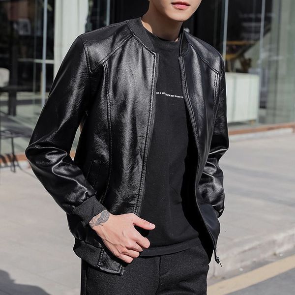 2020 youth boyfriends autumn pu leather business casual jacket with threaded collar, Black;brown
2020 youth boyfriends autumn pu leather business casual jacket with threaded collar, Black;brown