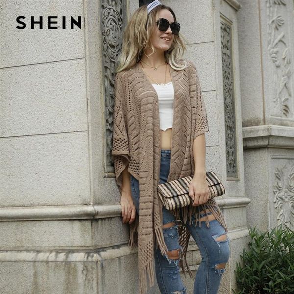 шеин хаки fringe хем открыть knit cape кардиган женщин осень batwing рукавом повседневная sheer длинные кардиганы верхняя одежда, Tan;black
шеин хаки fringe хем открыть knit cape кардиган женщин осень batwing рукавом повседневная sheer длинные кардиганы верхняя одежда, Tan;black