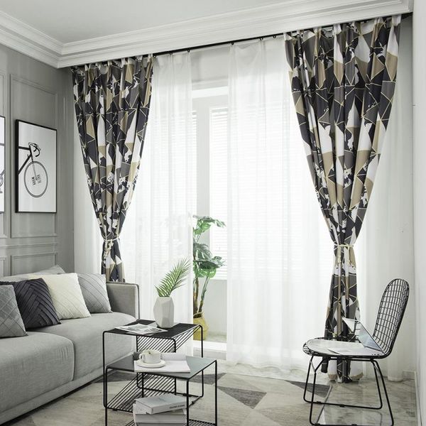 hook style geometric printing brushed curtains modern simple and fresh garden bedroom living room study curtain
hook style geometric printing brushed curtains modern simple and fresh garden bedroom living room study curtain