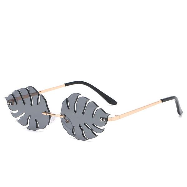 sunglasses vintage personality wacky leaves shaped women fashion ocean lens sun glasses ladies rimless shades uv400 oculos, White;black
sunglasses vintage personality wacky leaves shaped women fashion ocean lens sun glasses ladies rimless shades uv400 oculos, White;black