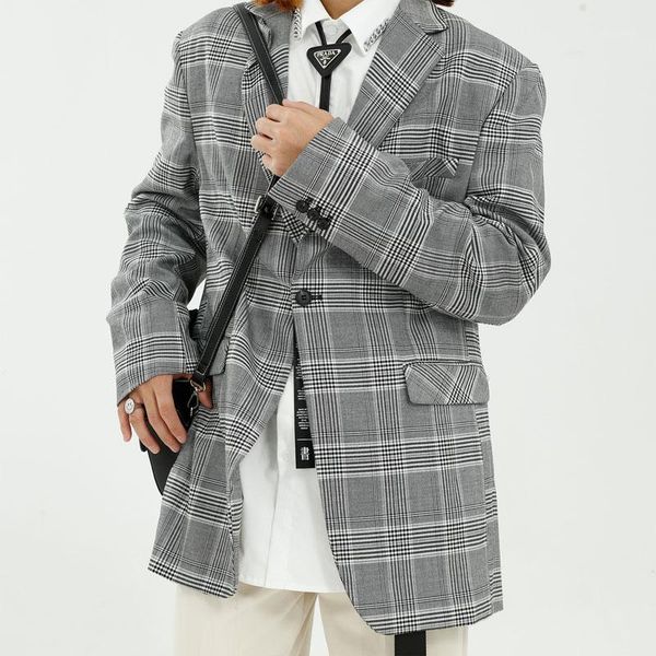 new male streetwear vintage fashion loose suit coat spring autumn outerwear men retro plaid casual suit blazers jackets1, White;black
new male streetwear vintage fashion loose suit coat spring autumn outerwear men retro plaid casual suit blazers jackets1, White;black