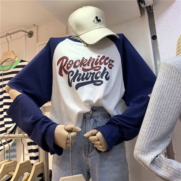 новый осенний стиль свободный контраст письмо печати для top coatversatile с длинным рукавом футболка новый осенний стиль корейский свободны, White
новый осенний стиль свободный контраст письмо печати для top coatversatile с длинным рукавом футболка новый осенний стиль корейский свободны, White