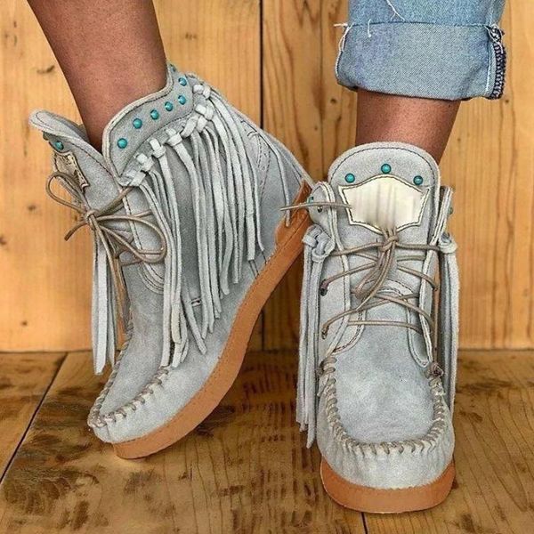 winter 2020 new women's boots fashion comfortable casual boots warm flat fringed lace-up ankle 34-43 botas de mujer, Black
winter 2020 new women's boots fashion comfortable casual boots warm flat fringed lace-up ankle 34-43 botas de mujer, Black