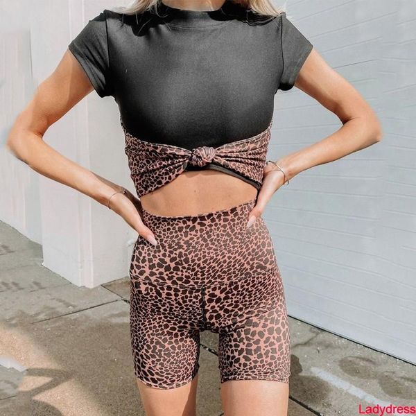 2021 new two piece sets women o-neck short sleeve leopard print patchwork kink slim crop high waist bodycon shorts lad, White
2021 new two piece sets women o-neck short sleeve leopard print patchwork kink slim crop high waist bodycon shorts lad, White