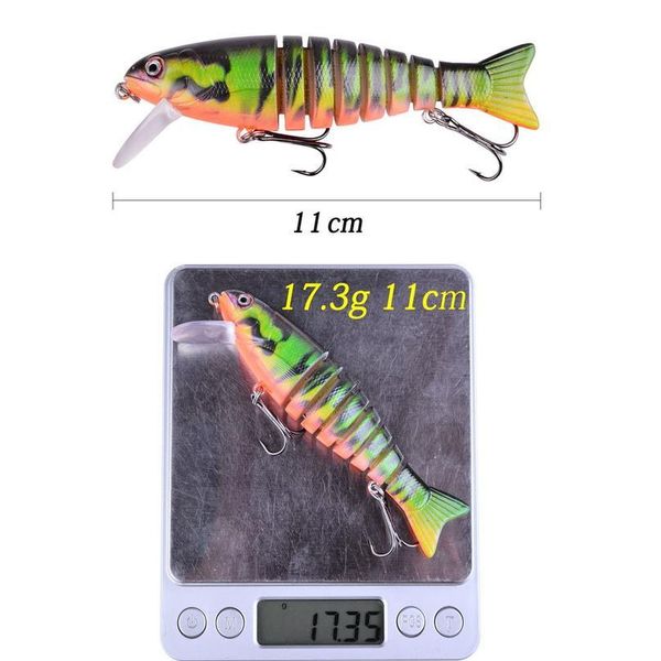 multi section sea bass hard fishing lure 3d fish eyes 110mm crankbaits minnow fake artificial bait suit for fishing car jllorb
multi section sea bass hard fishing lure 3d fish eyes 110mm crankbaits minnow fake artificial bait suit for fishing car jllorb