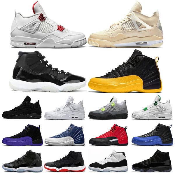 new 4 boots shoes jumpman 4s metallic red sail 11s 25th anniversary 12s dark concord mens trainers shoes size 5.5-13, Black
new 4 boots shoes jumpman 4s metallic red sail 11s 25th anniversary 12s dark concord mens trainers shoes size 5.5-13, Black