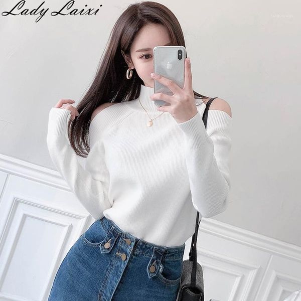 2020 spring women basic sweaters solid casual cold shoulder pullover jumper turtleneck knitted knit sweater female1, White;black
2020 spring women basic sweaters solid casual cold shoulder pullover jumper turtleneck knitted knit sweater female1, White;black