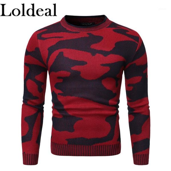 loldeal men long sleeve sweater fashion camouflage round neck slim pullover casual1, White;black
loldeal men long sleeve sweater fashion camouflage round neck slim pullover casual1, White;black