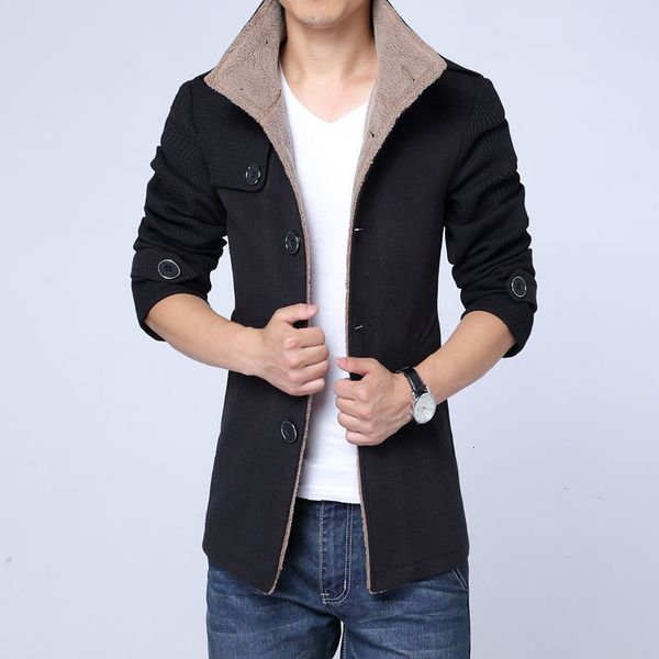 fashion new winter large thickened windbreaker men's medium long lapel woolen overcoat, Tan;black
fashion new winter large thickened windbreaker men's medium long lapel woolen overcoat, Tan;black