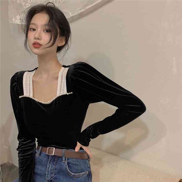 womens knitted spring autumn square collar lace stitching coat woman sweaters femme chandails pull hiver, White;black
womens knitted spring autumn square collar lace stitching coat woman sweaters femme chandails pull hiver, White;black