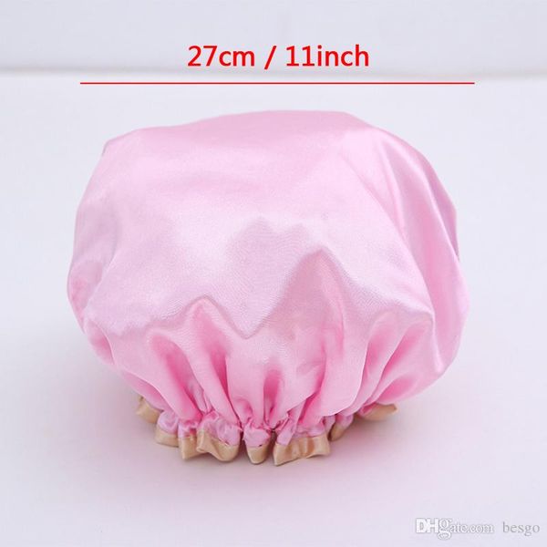 double layer waterproof shower cap resuable solid elastic band bath cap thicken hair caps anti-fume hat makeup hair cover vt1676
double layer waterproof shower cap resuable solid elastic band bath cap thicken hair caps anti-fume hat makeup hair cover vt1676