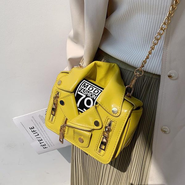 new european handbags brand designer chain motorcycle bags women clothing shoulderjacket bags personality messenger bag
new european handbags brand designer chain motorcycle bags women clothing shoulderjacket bags personality messenger bag